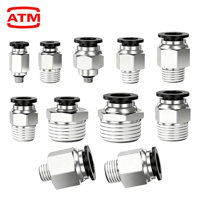 Compression Fitting Brass - PC Pneumatische Luftanschlüsse PC 4mm 6mm