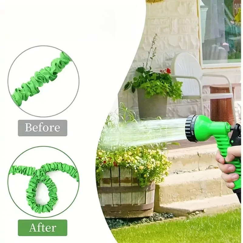 Flexible Hose Braided - 25FT-200FT Ausziehbarer Magischer Schlauch mit 7