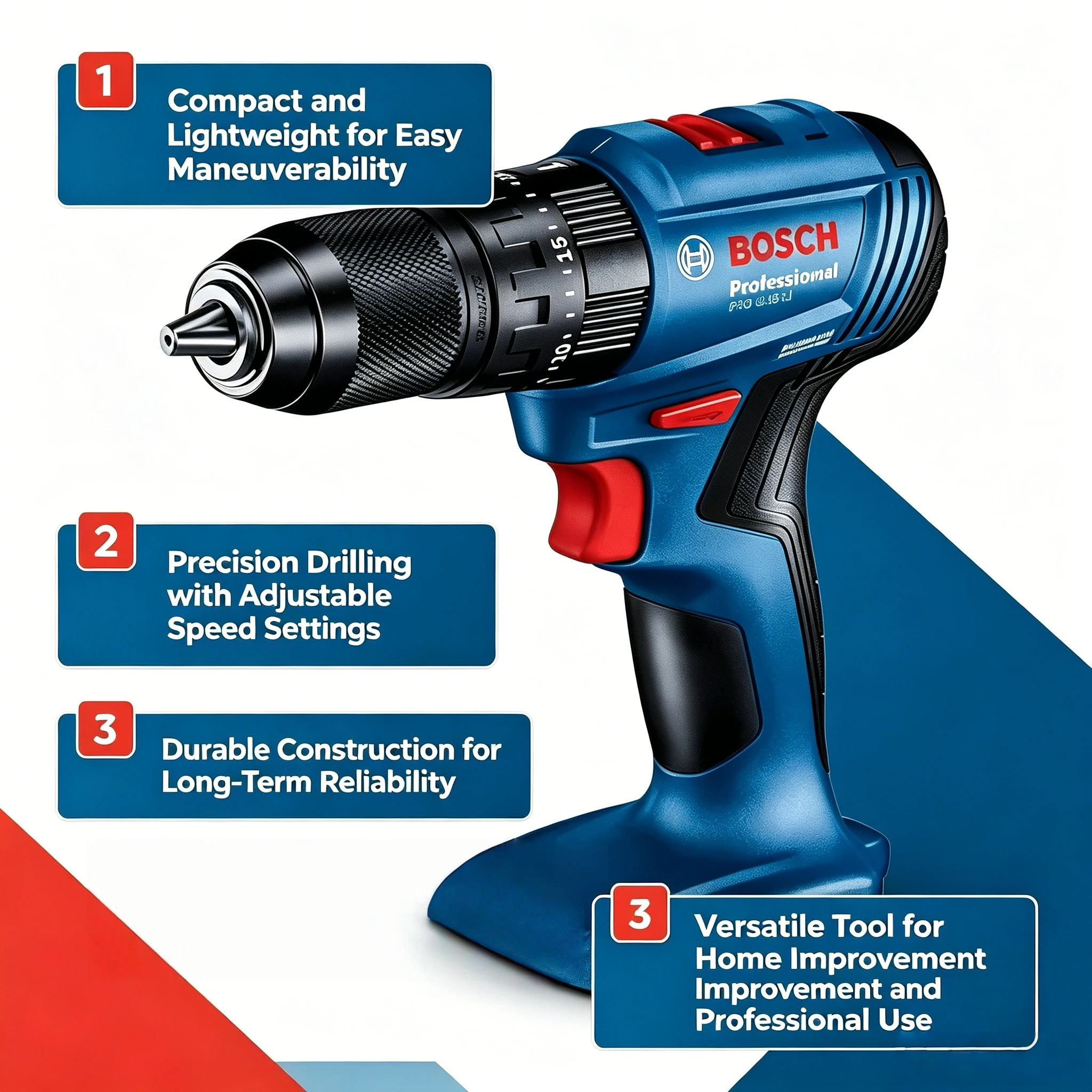 Bosch Drill Gsb 18V - BOSCH GSB 185-LI Bürstenloser Schlagbohrschrauber, 18V