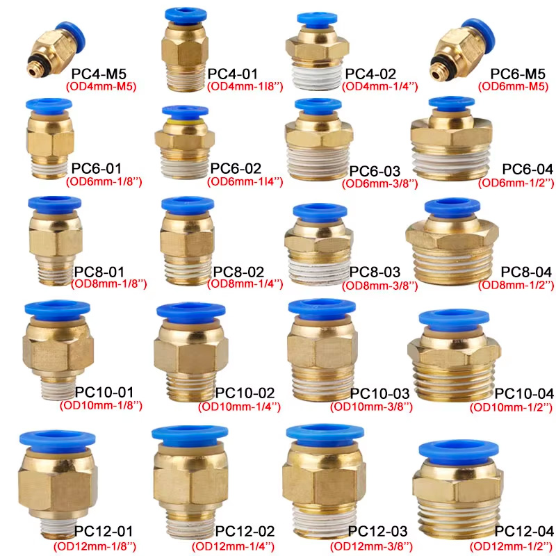 10/50PCS Pneumatische Fitting  – Compression Fitting Brass Bewertung und Preis